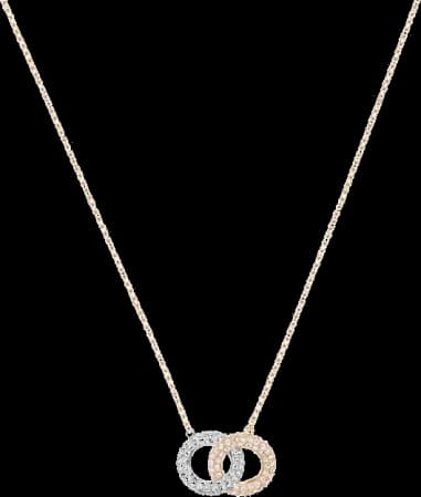 Swarovski 5414999 montre femme, collier pierre ovale avec cristaux blancs, chaîne fine