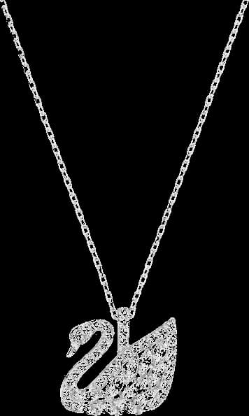 Swarovski 5296469 montre femme, collier en métal rhodié cristaux blancs