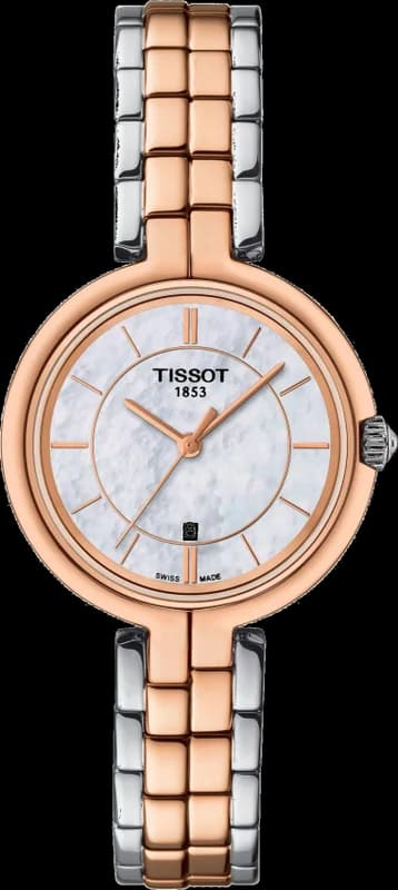Tissot T094.210.22.111.00 montre femme, avec cadran nacre et bracelet acier
