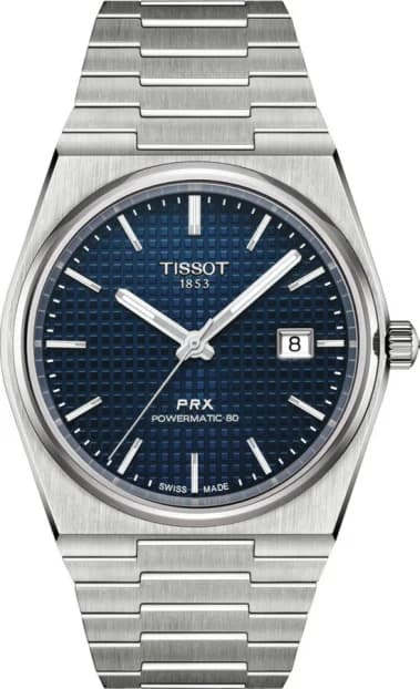 Tissot T1374071104100 PRX Powermatic 80 Stainless Steel Blue Dial Watch