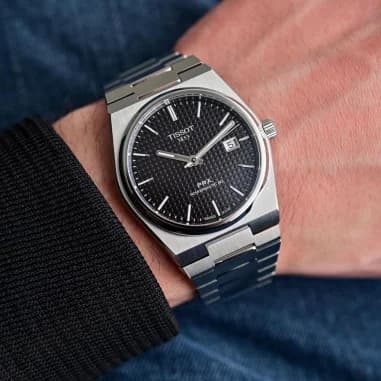 Tissot T1374071105100 côté fond de boîtier argent