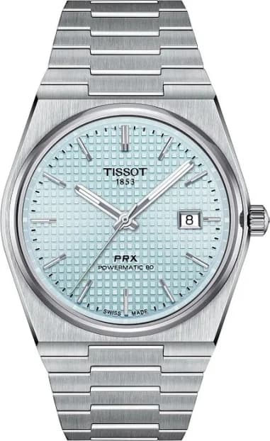 Tissot T1374071135100 PRX Powermatic 80 Stainless Steel Ice Blue Dial Watch