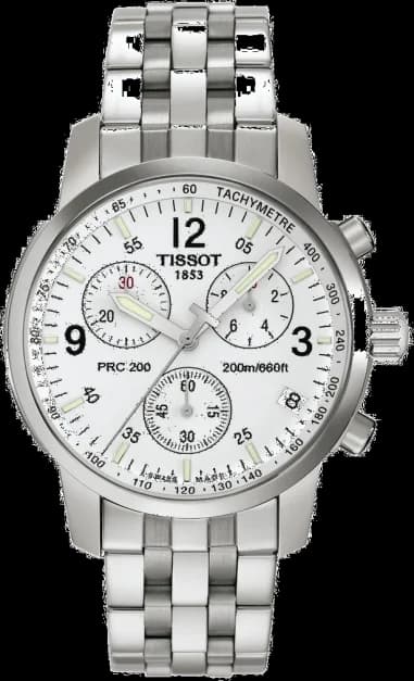 Montre Tissot T17158632 Chronographe en Acier avec Cadran Noir