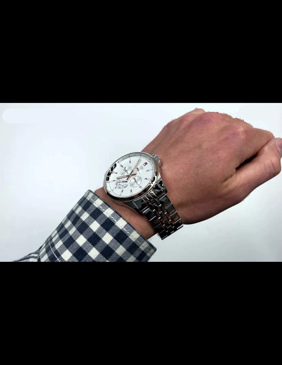 Tommy Hilfiger 1791617 côté fond de boîtier argent