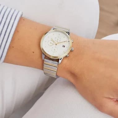 Tommy Hilfiger 1781908 Blake Two-Tone Stainless Steel Women's Watch vue 4