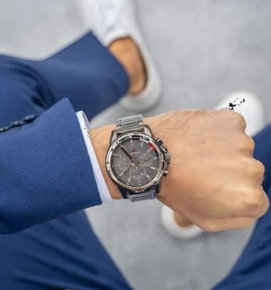 Tommy Hilfiger 1791790 Steel Watch with Grey Dial and Black Strap vue 5
