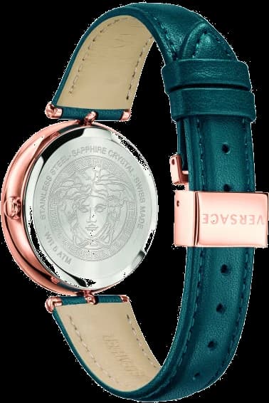 Versace VECQ00318 vue de côté, bracelet cuir