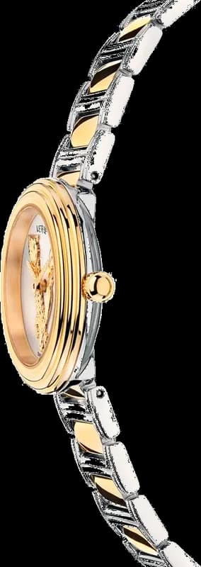 Versace VET300721 vue de côté, bracelet acier