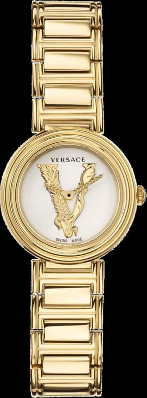 Montre Versace Virtus Mini VET300221 Femme Bracelet Acier Or Swiss Made