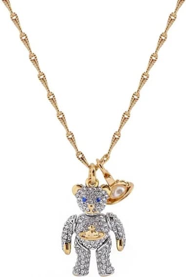 Vivienne Westwood 111594G montre femme, collier ours small micropavé cristaux