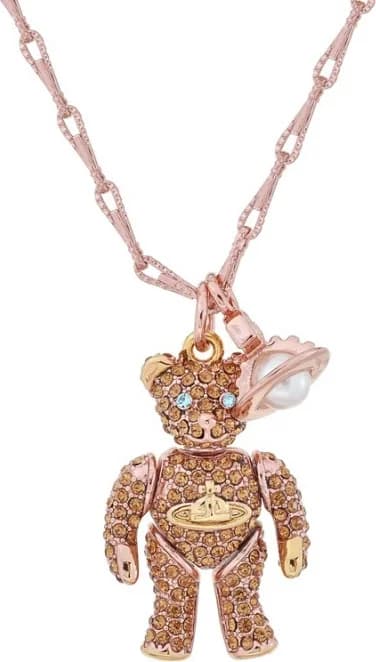 Vivienne Westwood 111595RG montre femme, collier ours or rose micropavé cristaux
