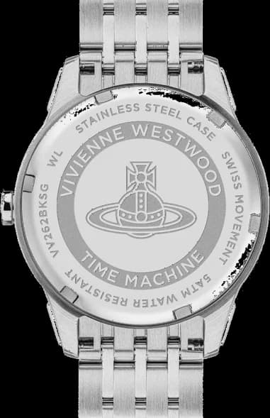 Vivienne Westwood VV262BKSG côté fond de boîtier or