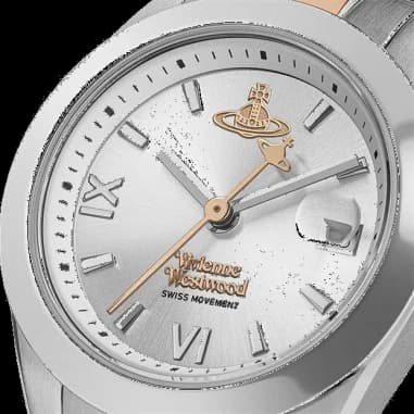 Vivienne Westwood VV292SLSR vue de côté, bracelet acier