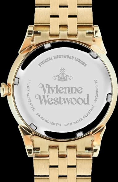 Vivienne Westwood VV208RDGD côté fond de boîtier or