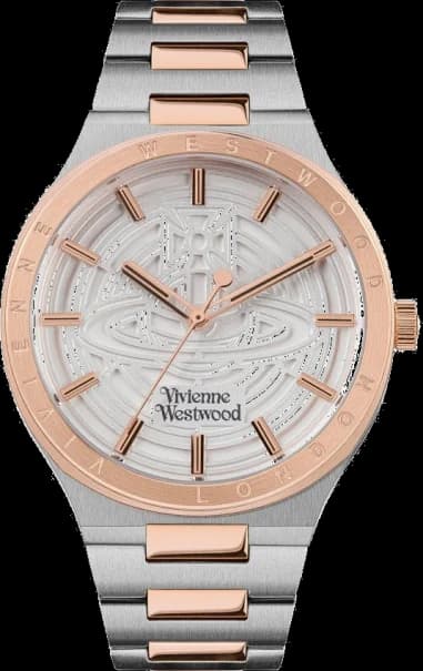 Vivienne Westwood VV249SLSR montre homme, cadran argent et bracelet acier