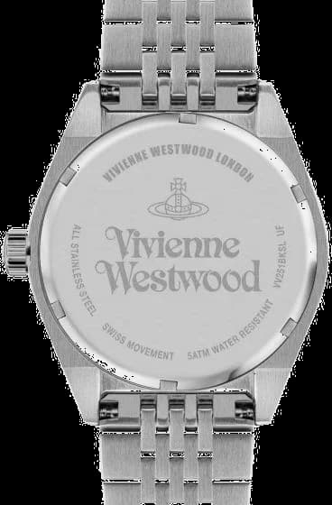 Montre Vivienne Westwood VV251BKSL unisexe détail bracelet acier