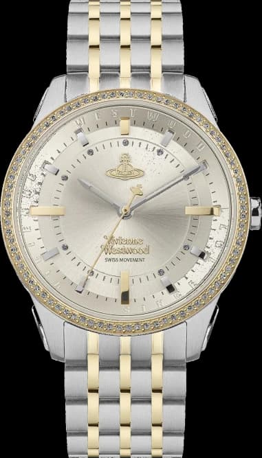 Montre Vivienne Westwood VV262LGYSG East End en Acier Bicolore et Cadran Gris