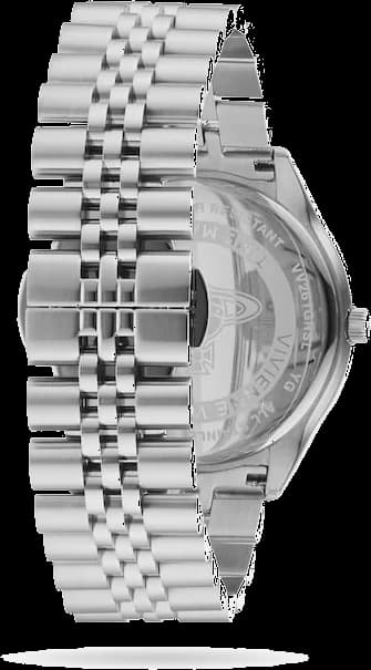 Montre Vivienne Westwood VV261GRSL femme détail bracelet acier