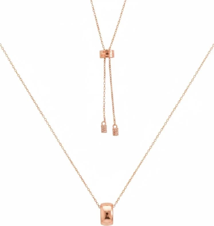 APM Monaco 112419 montre femme, pendentif anneau en argent 925 or rose