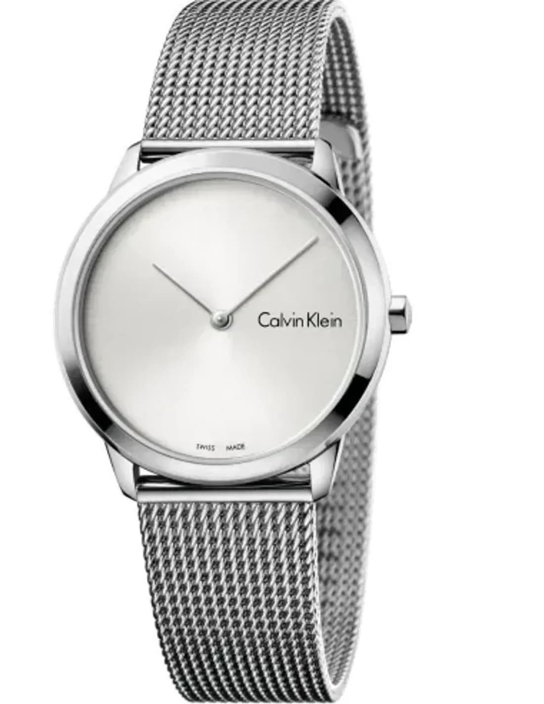 Calvin Klein K3M221Y6 Stainless Steel and Milanese maille milanaise Watch