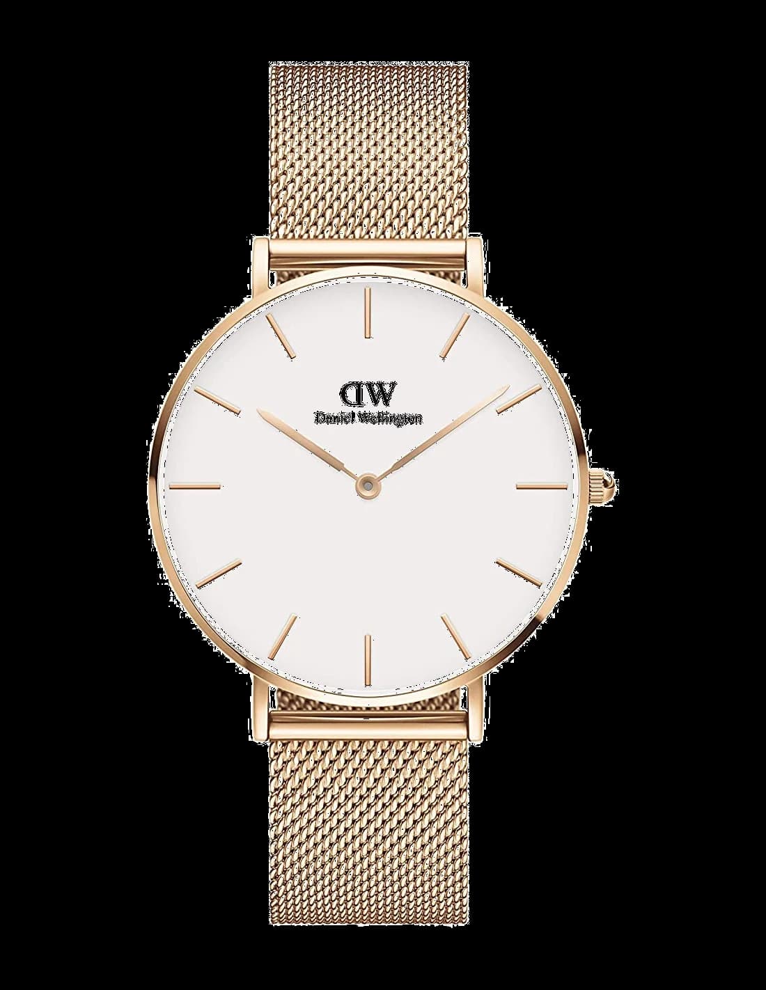 Daniel Wellington DW00100305 montre femme, cadran blanc sur bracelet acier doré