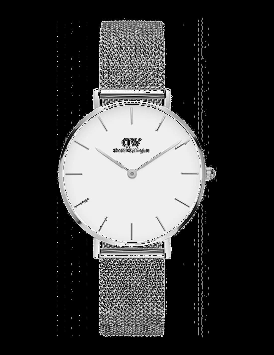 Daniel Wellington DW00100306 montre femme, cadran blanc sur bracelet acier