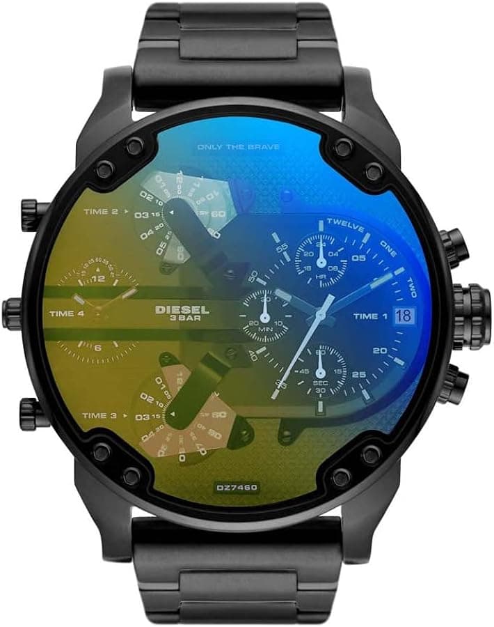 Diesel DZ7460 montre homme, multi-cadrans, boîtier noir XL