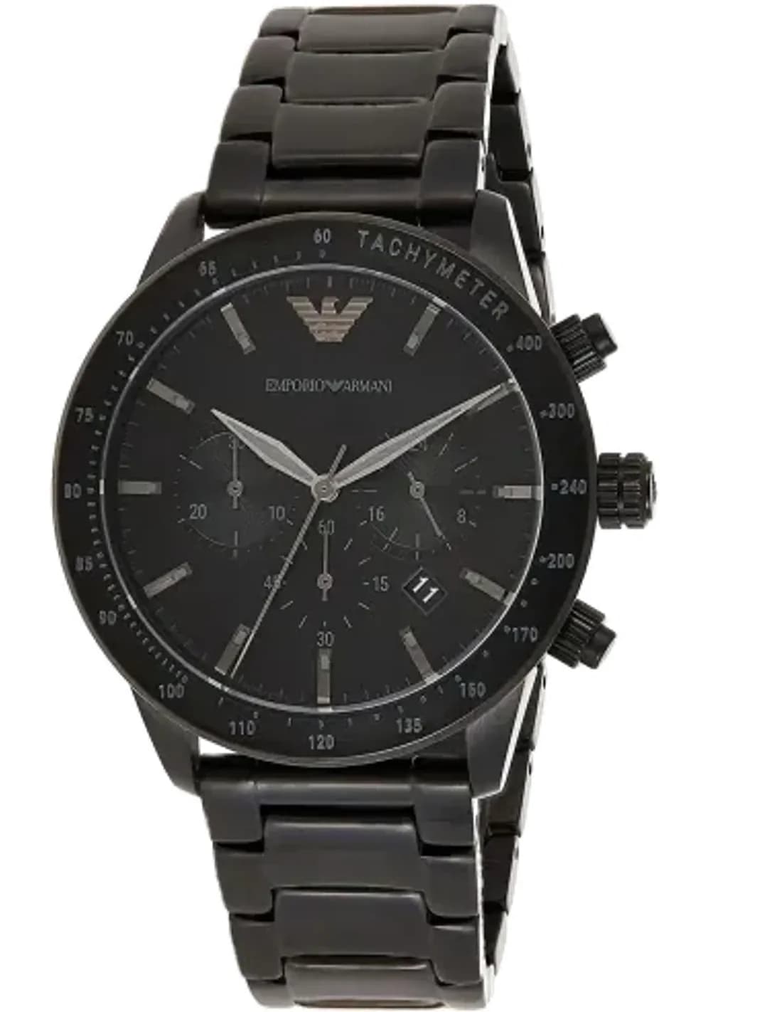 Montre Homme Emporio Armani Mario AR11242 en acier noir