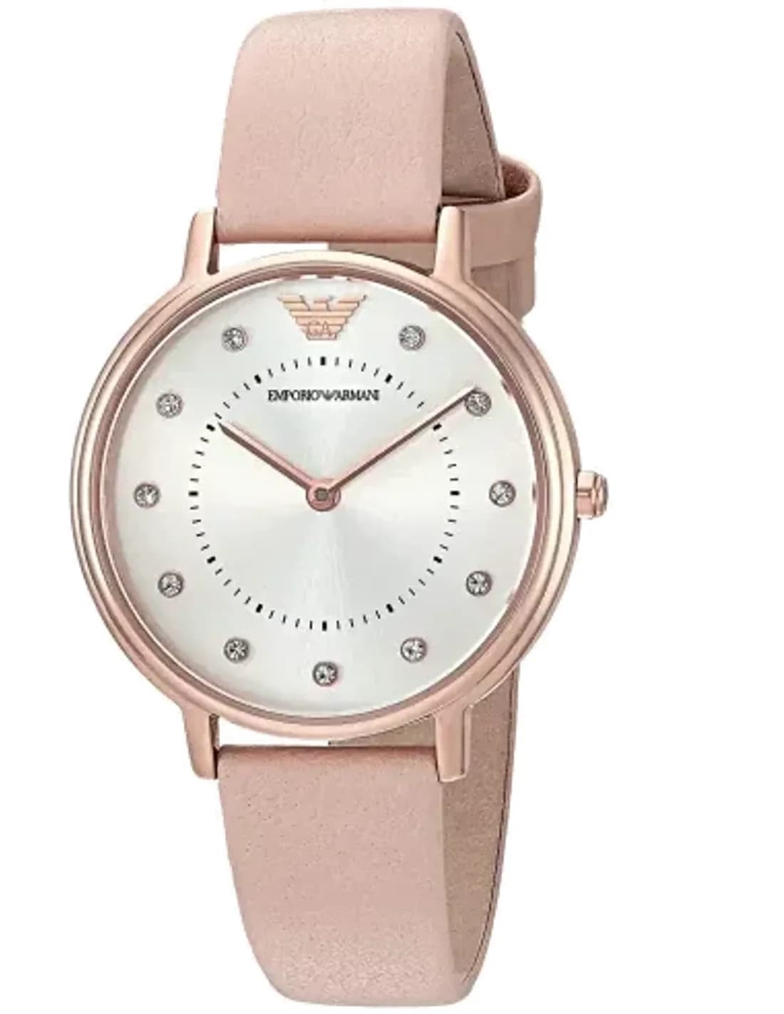 Emporio Armani AR2510 Rose Gold Case and Nude Leather Watch
