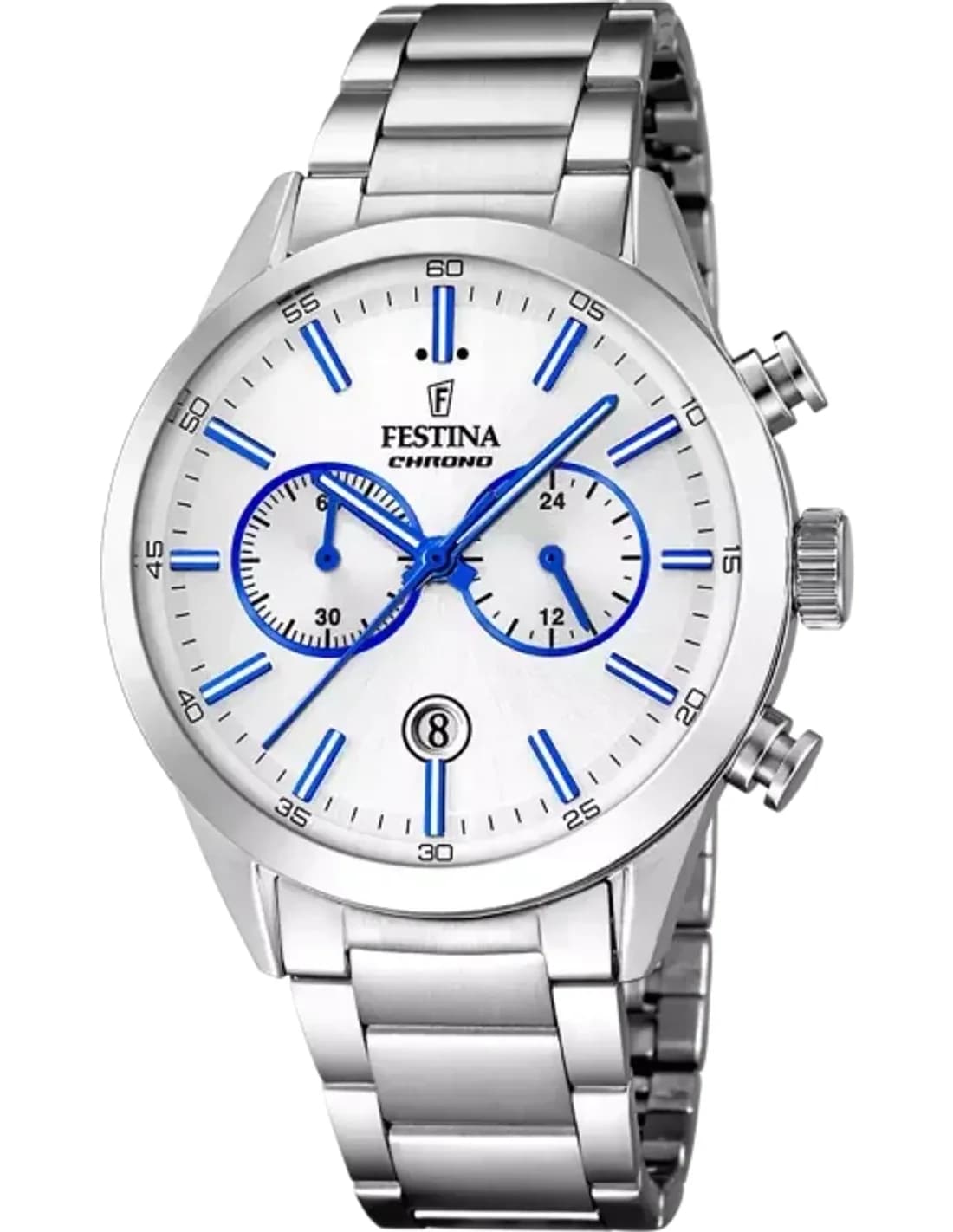 Men's Watch Festina F16826/A Silver Stainless Steel Timeless