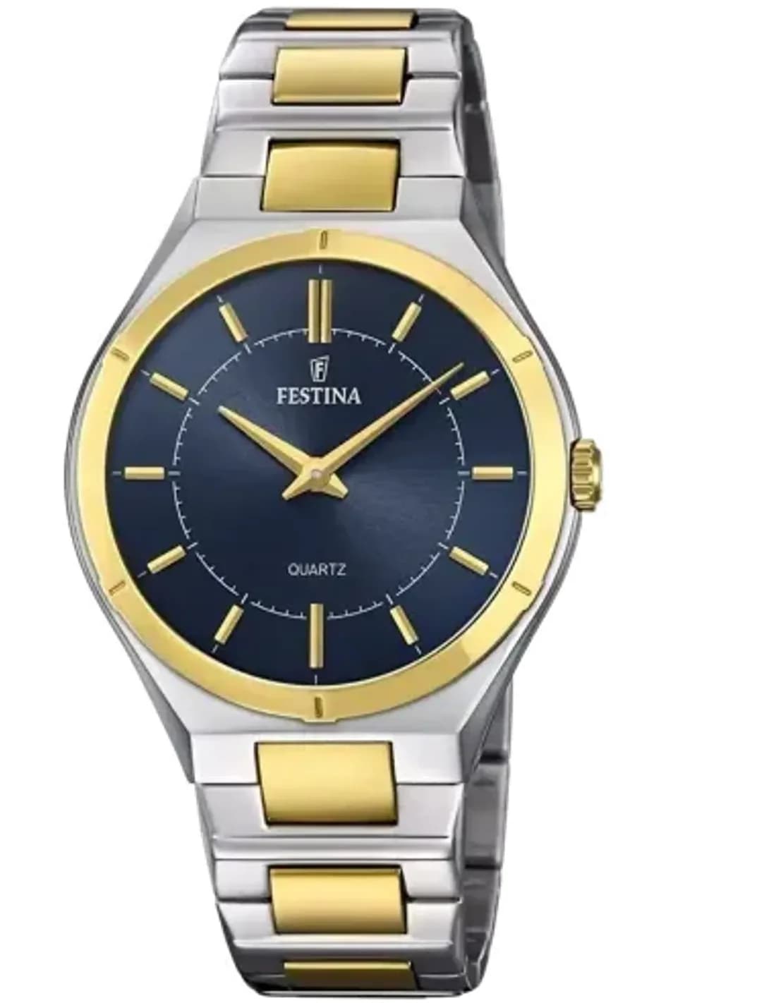 Festina F20245/3 Watch with Black Leather Strap and Steel Case