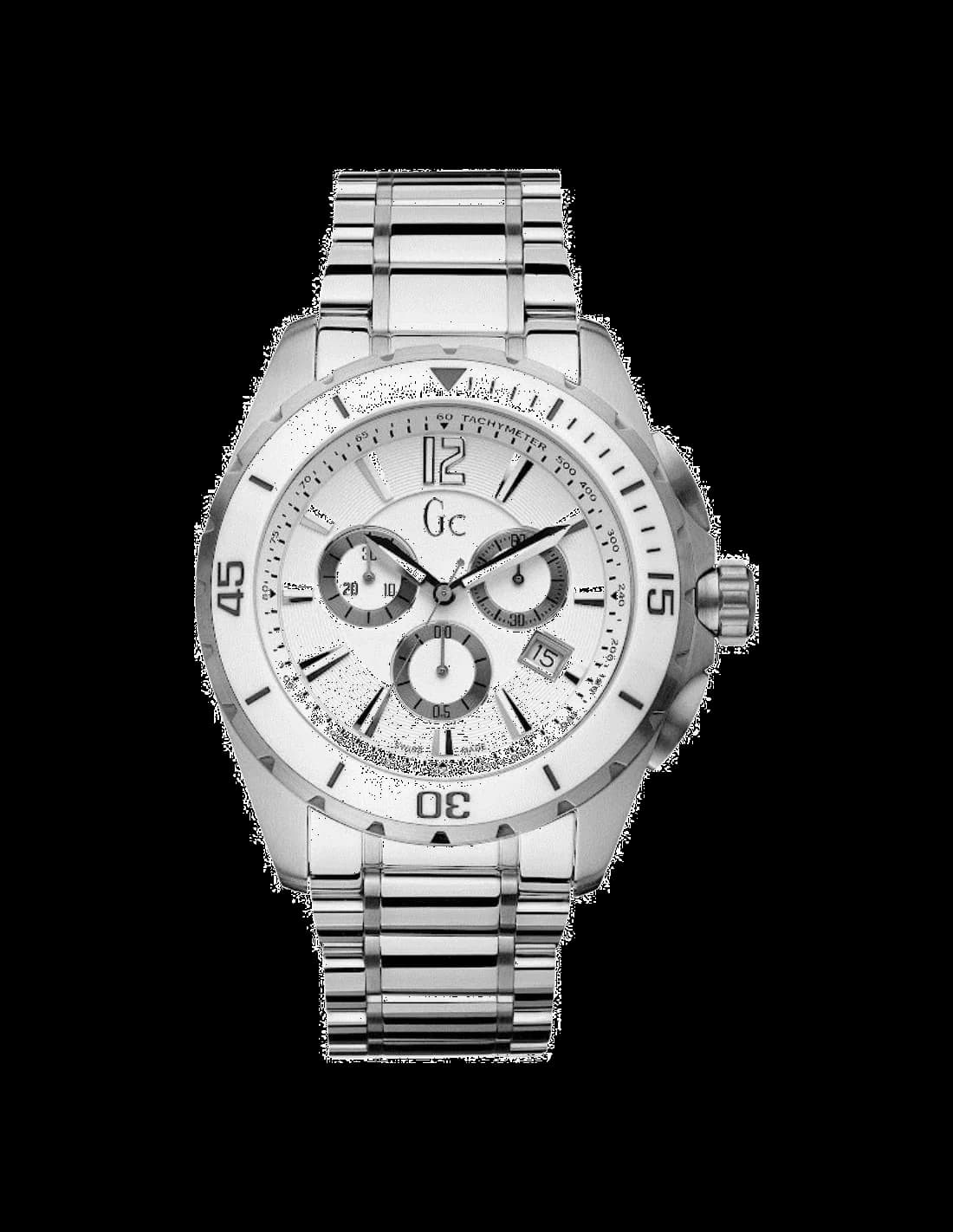 Guess Collection X76007G1S montre homme, cadran argent, bracelet acier