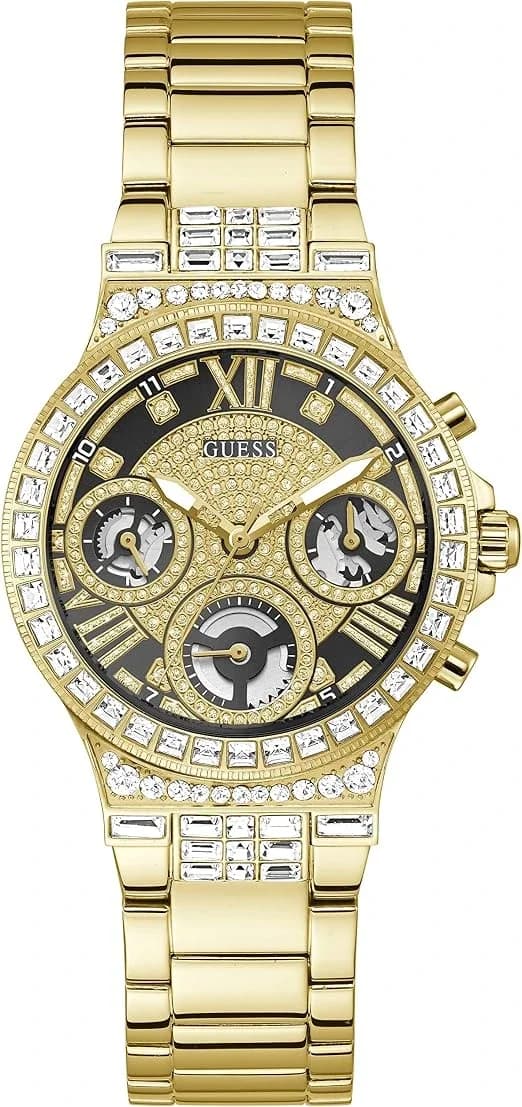 Guess Women's Watch GW0320L5 gold steel bracelet case decorated with rhinestones