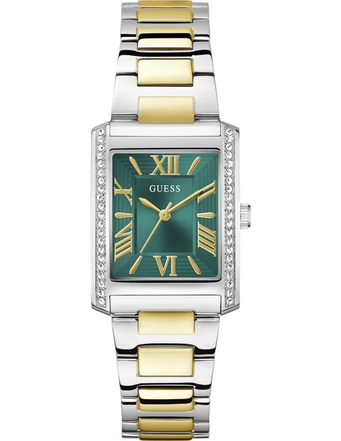 Montre Guess Bonnie GW0874L2 femme argentée, bracelet maillons acier