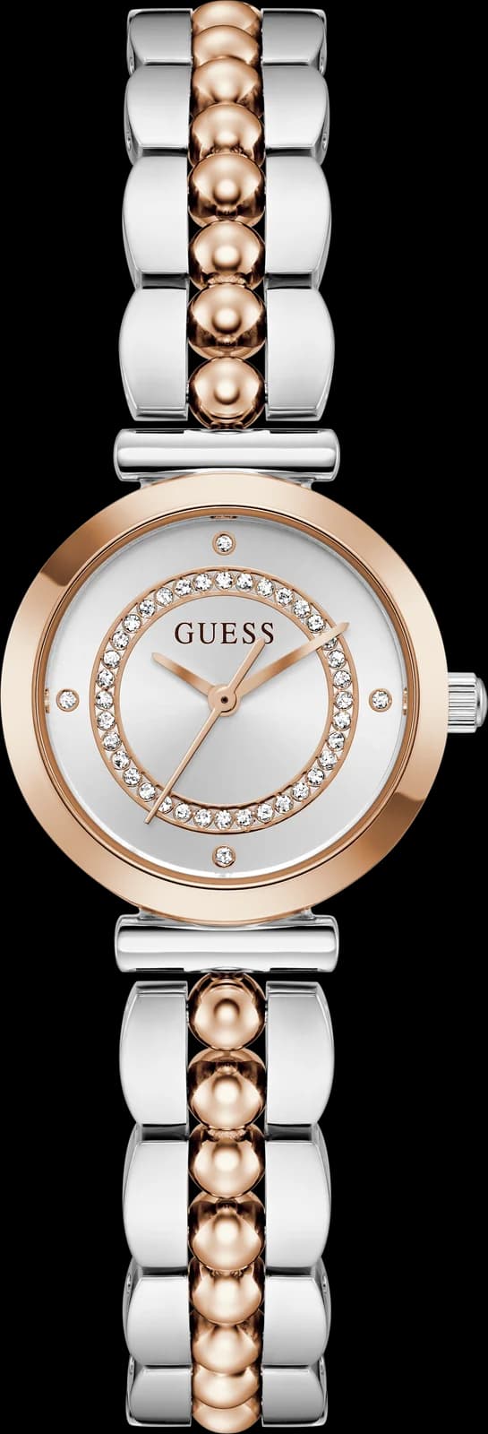 Montre Femme Guess Leena GW0994L5 cadran blanc bracelet acier
