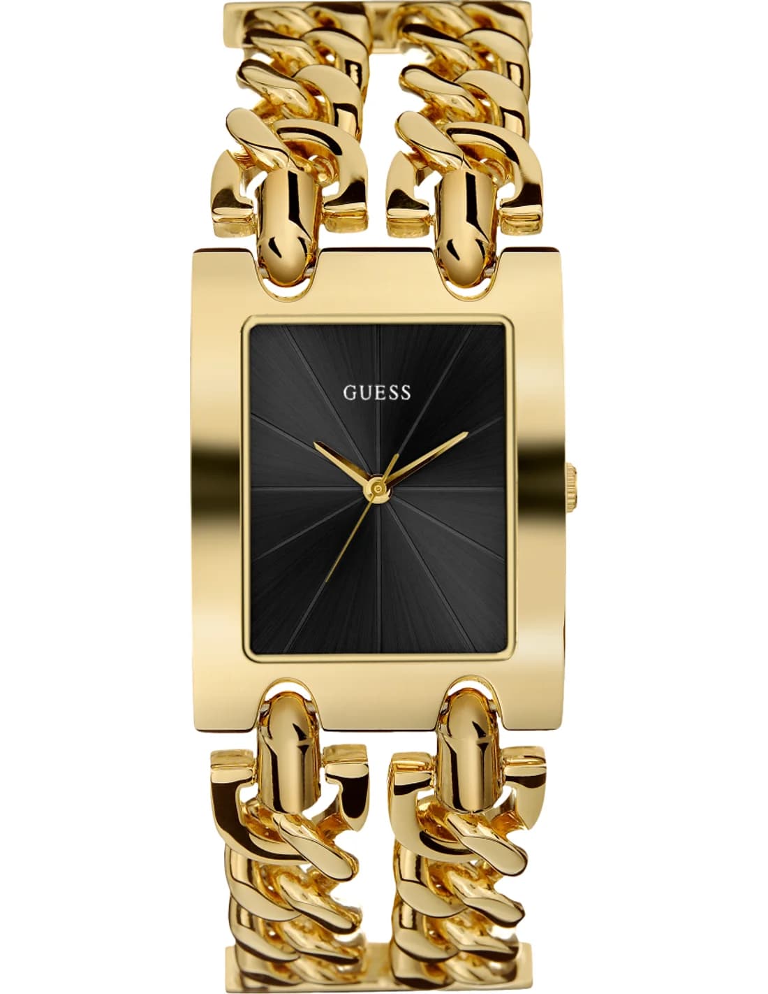 Guess U1117L5 montre femme, cadran or, bracelet chaîne G-Link