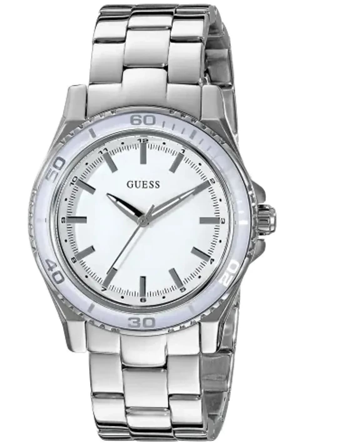 Montre Femme Guess W0557L1 Argentée à Maillons