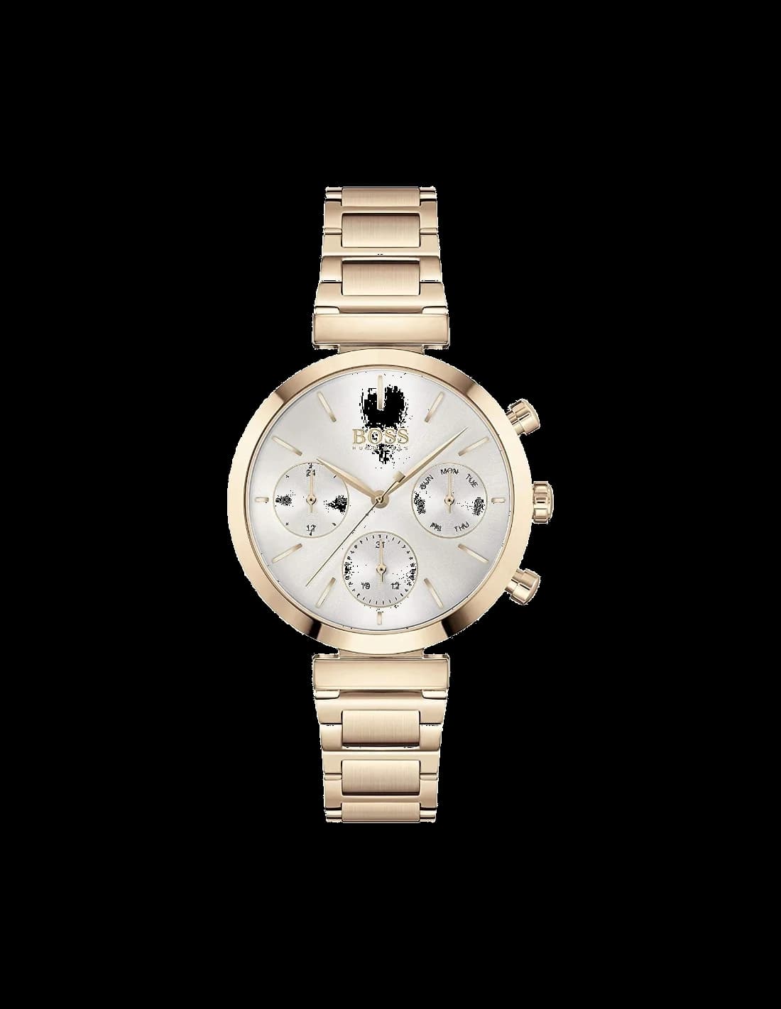Hugo Boss 1502531 montre femme, à cadran champagne et bracelet acier rose