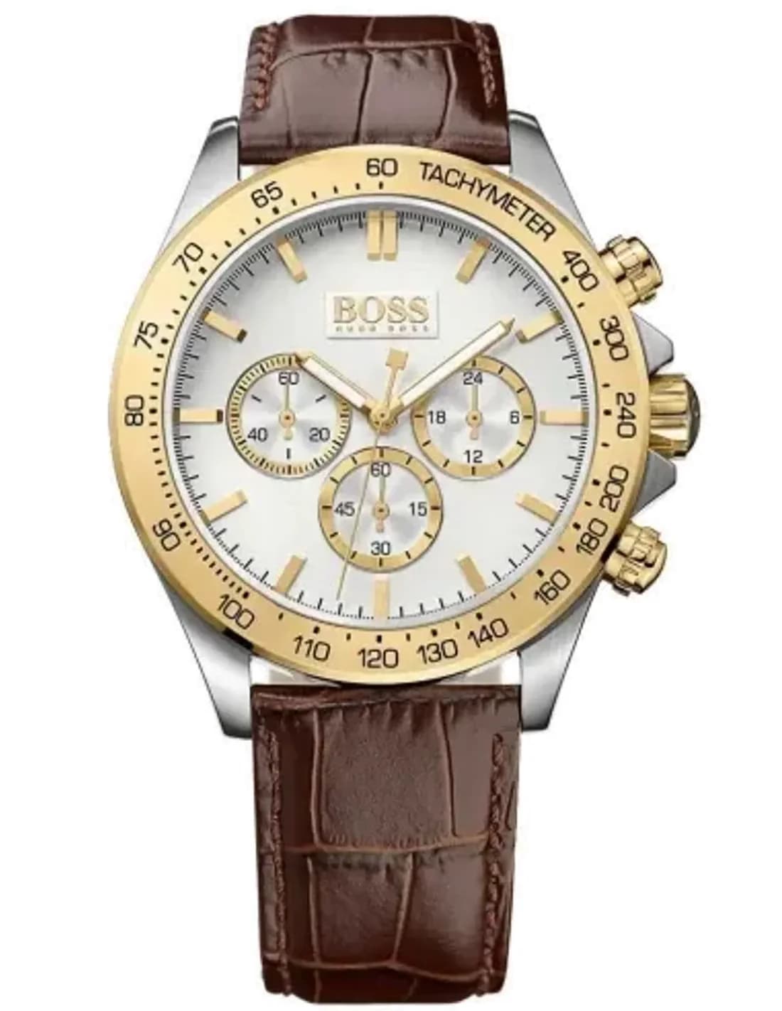Montre Hugo Boss 1513174 Bracelet Cuir Marron Ikon