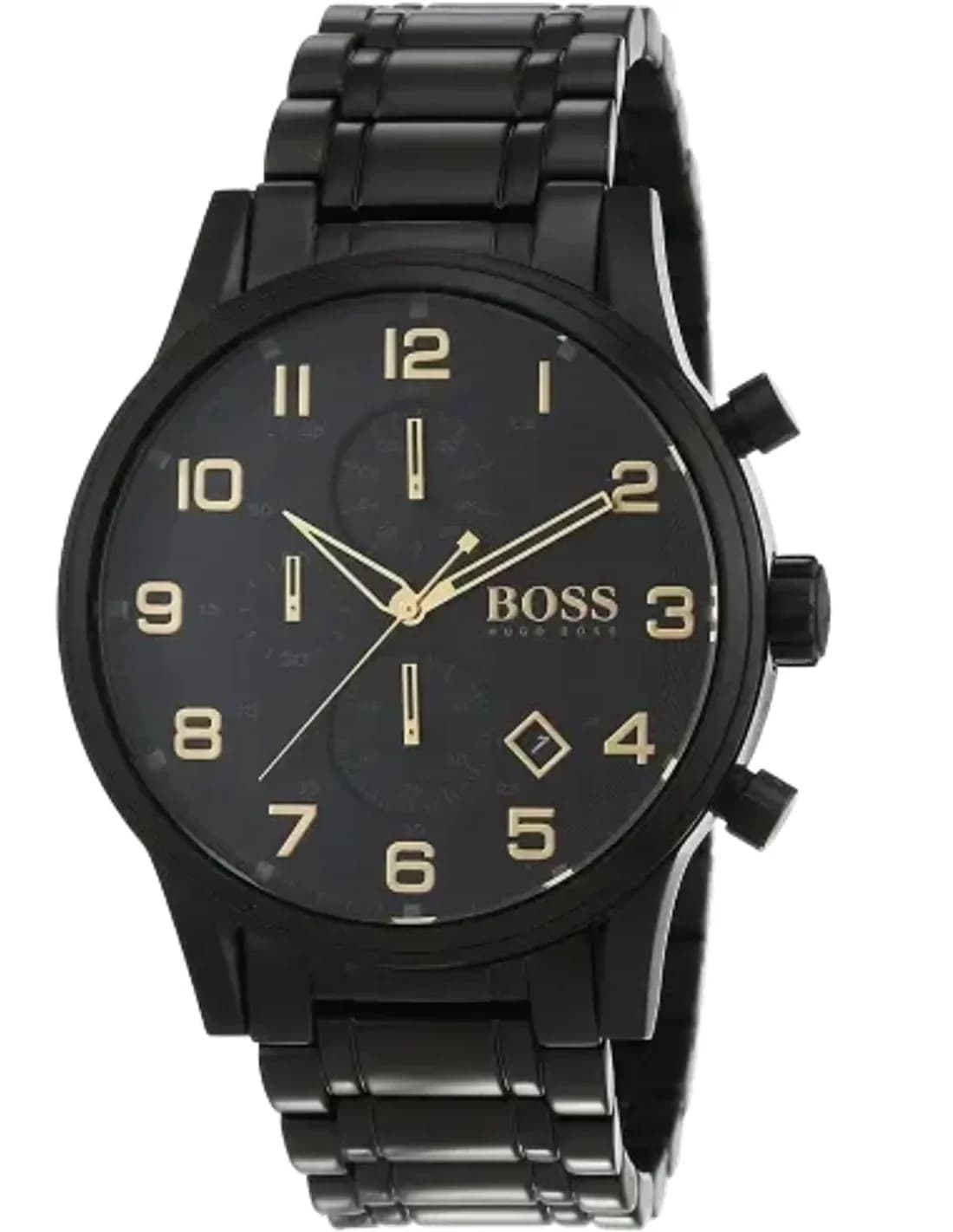 Montre Hugo Boss 1513275 Chronomètre Noir avec Bracelet en Acier
