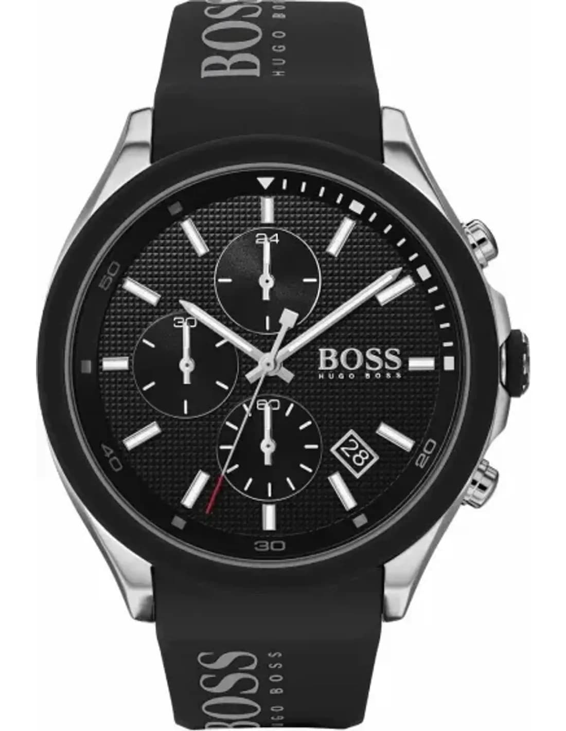Hugo Boss 1513716 Velocity Chronometer Sport Black Silicone Watch