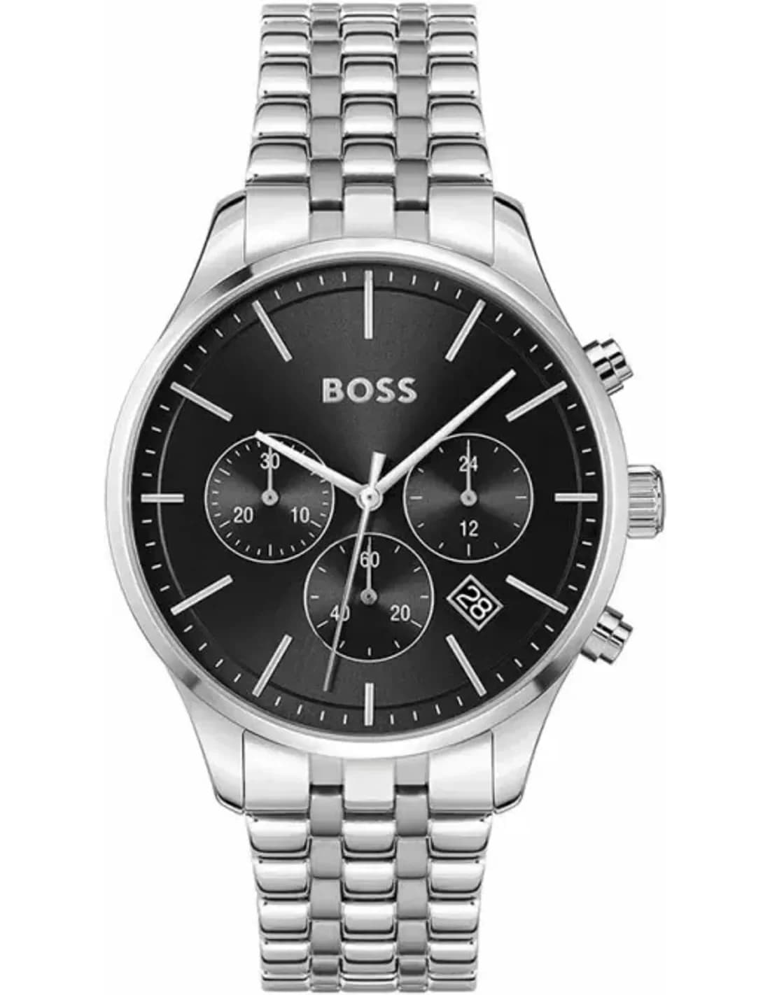 Hugo Boss 1514157 montre homme, au cadran noir brossé