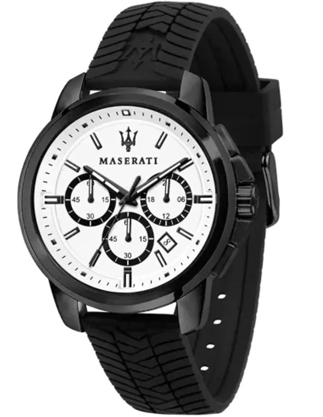 Maserati Men's Watch Successo R8871621010 Black Silicone Strap