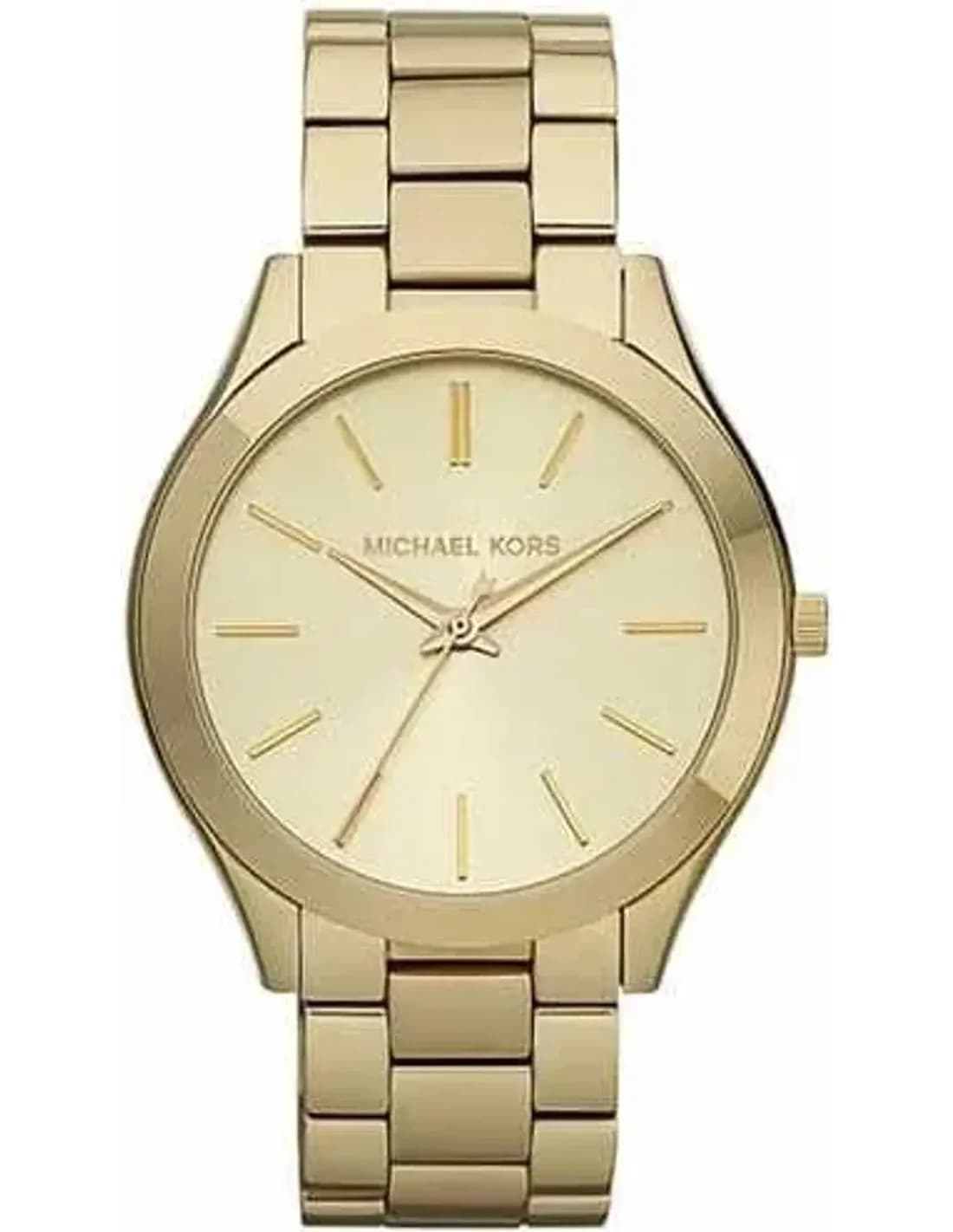 Michael Kors MK3179 montre femme, cadran or sur bracelet acier doré
