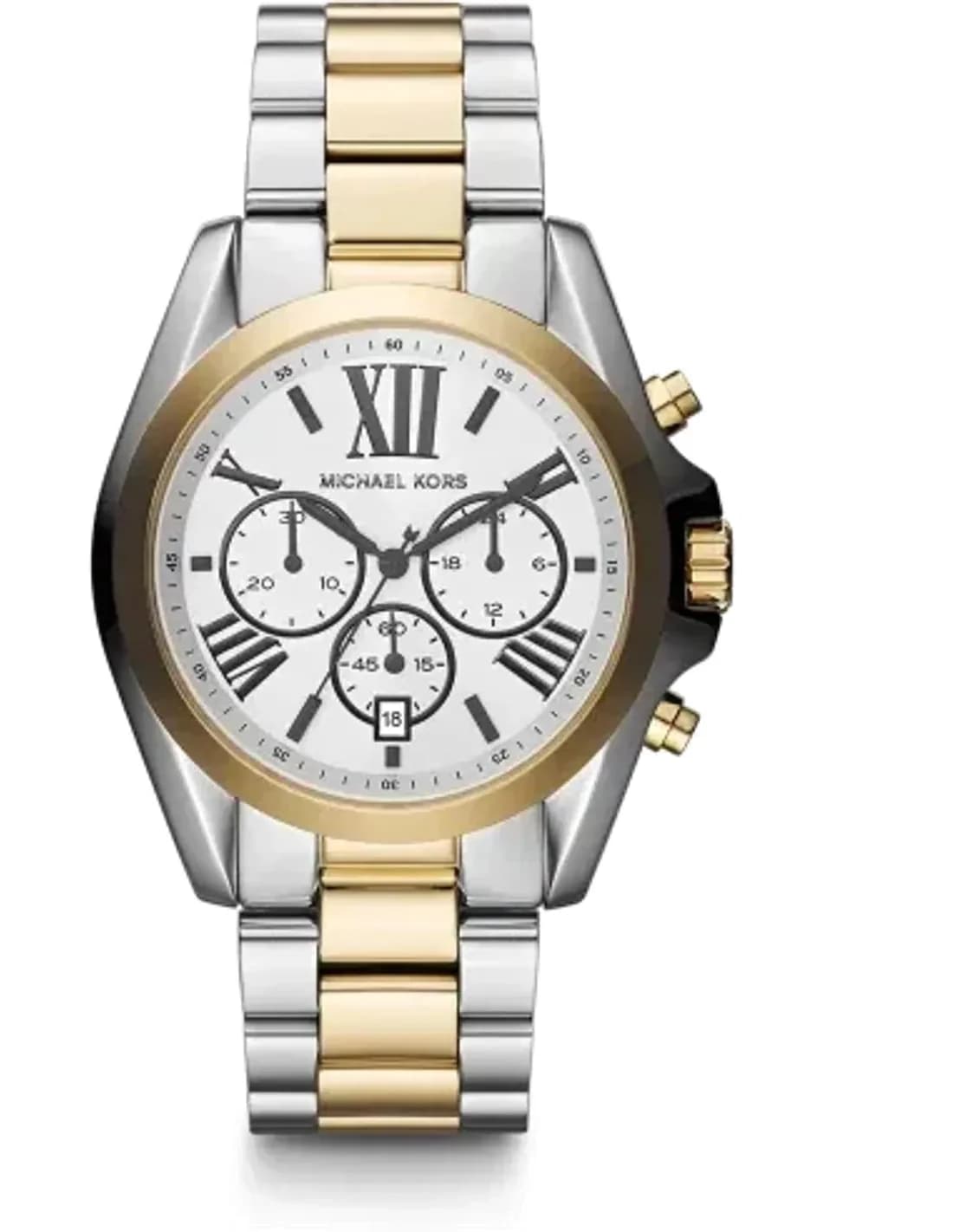 Montre Michael Kors MK5855 Bradshaw en Acier Bicolore Argent et Or