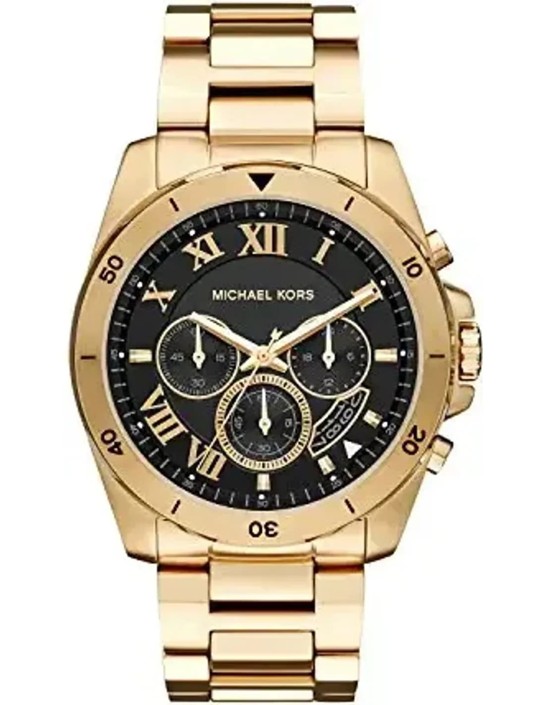 Michael Kors MK8400 montre homme, cadran bleu et bracelet acier