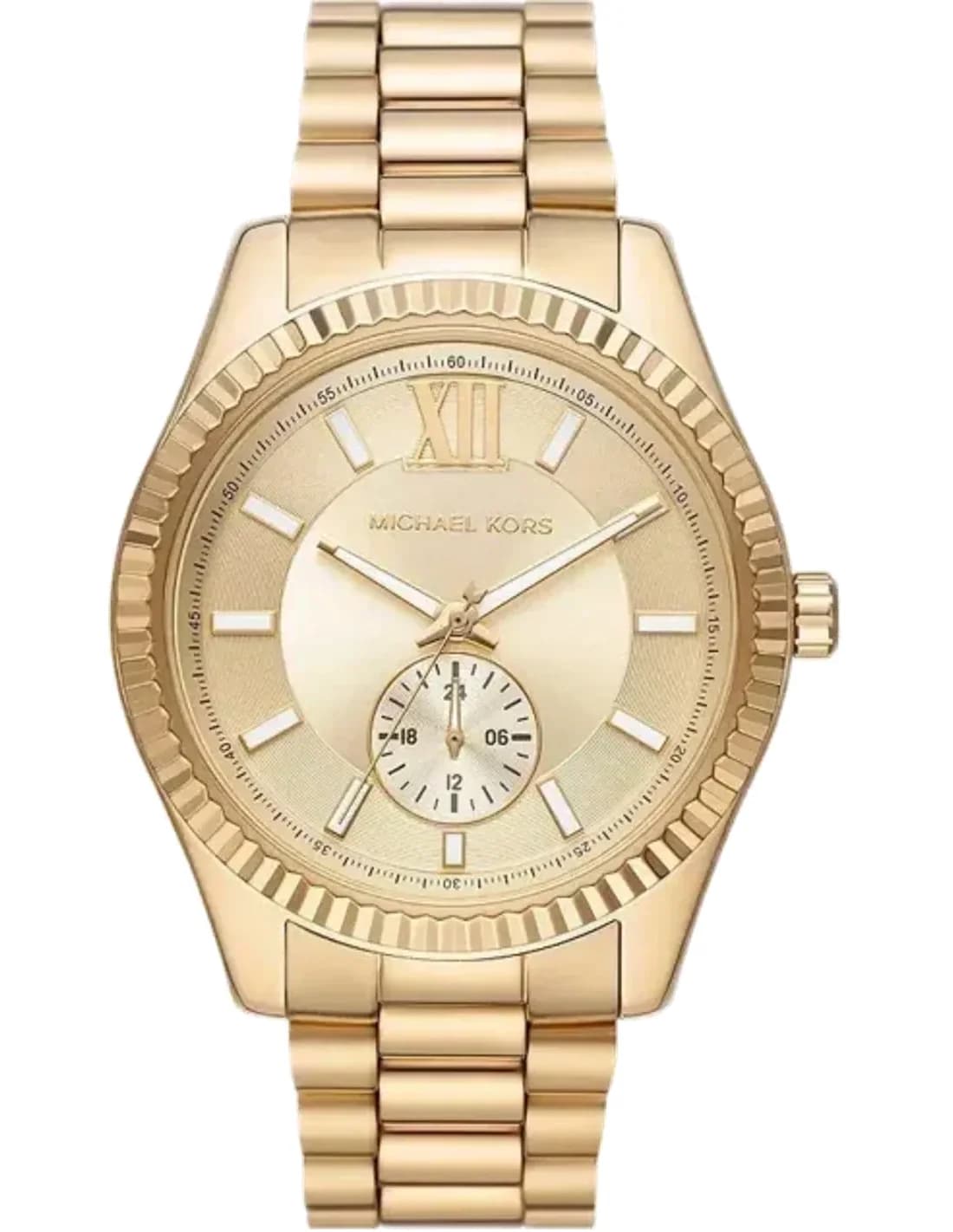 Montre Michael Kors MK8947 homme cadran or bracelet acier