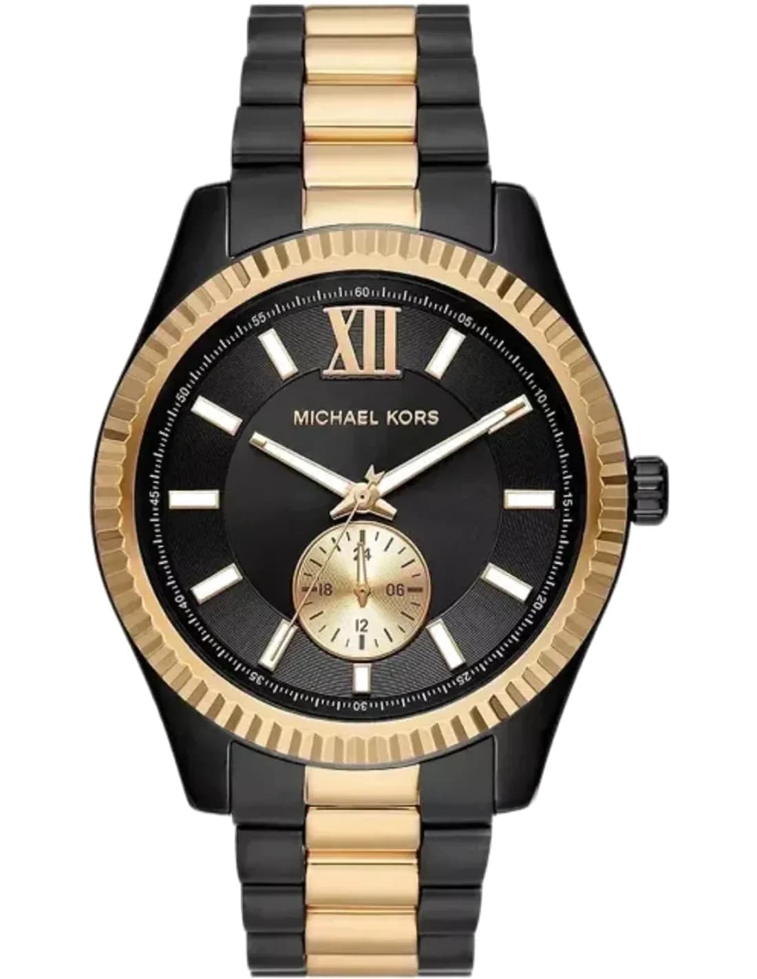 Montre Michael Kors MK8948 homme cadran noir bracelet acier