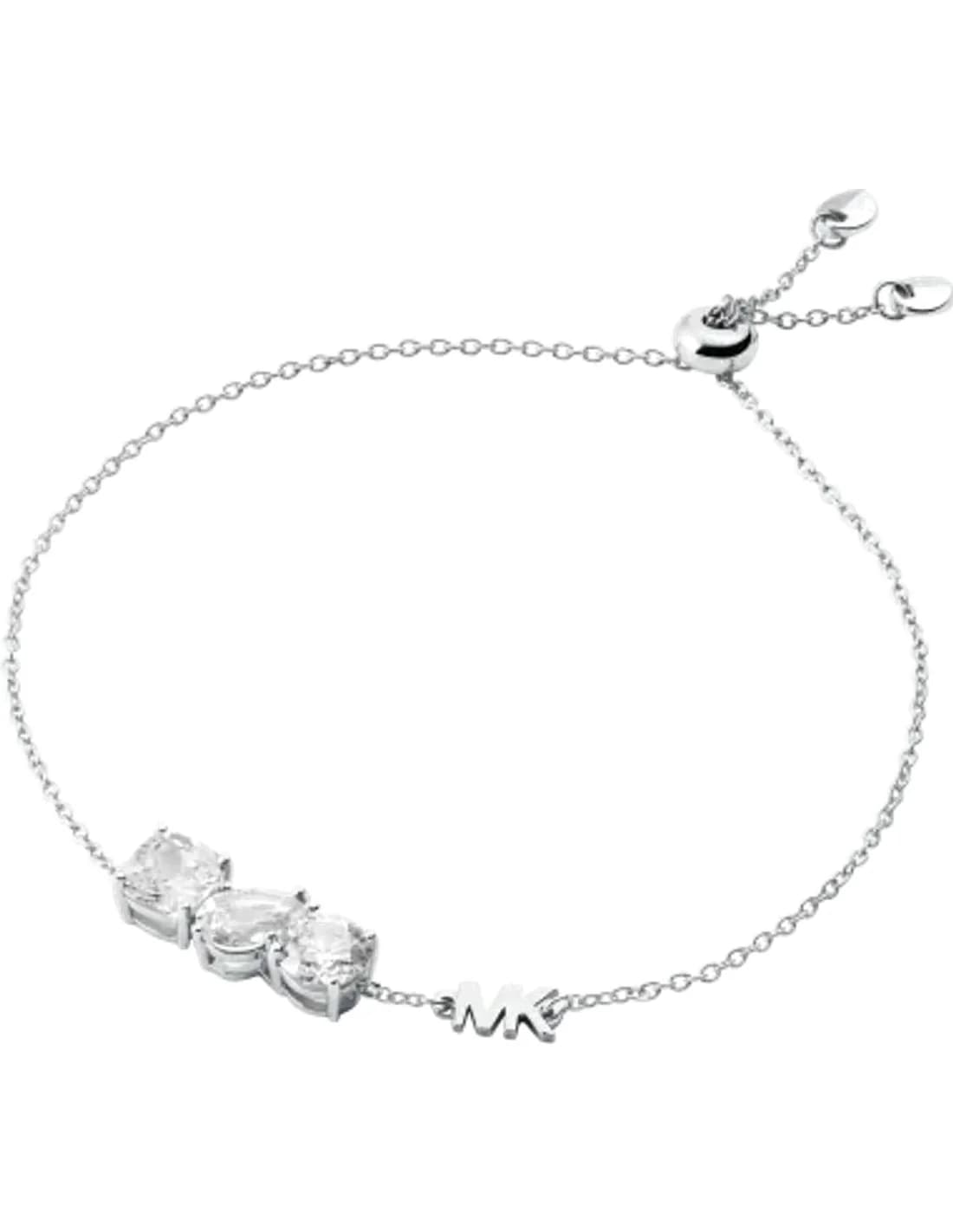Bracelet ajustable Michael Kors Premium élégant en argent 925 incrusté de cristaux