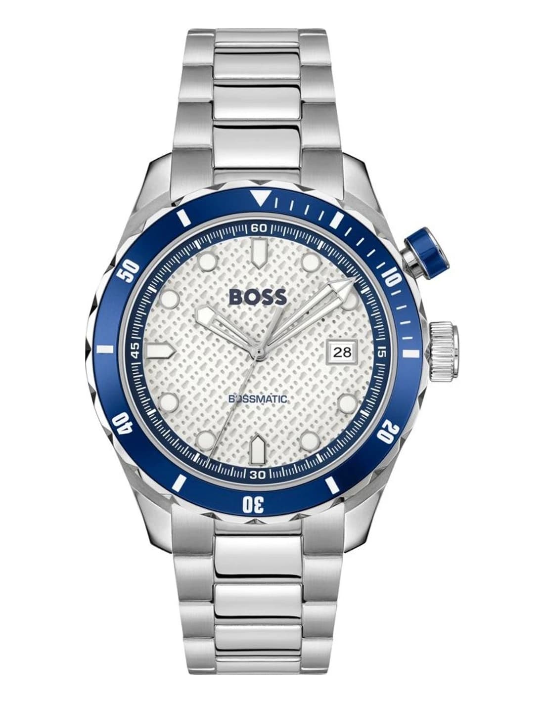 Hugo Boss 1514212 montre homme, cadran argent, bracelet acier